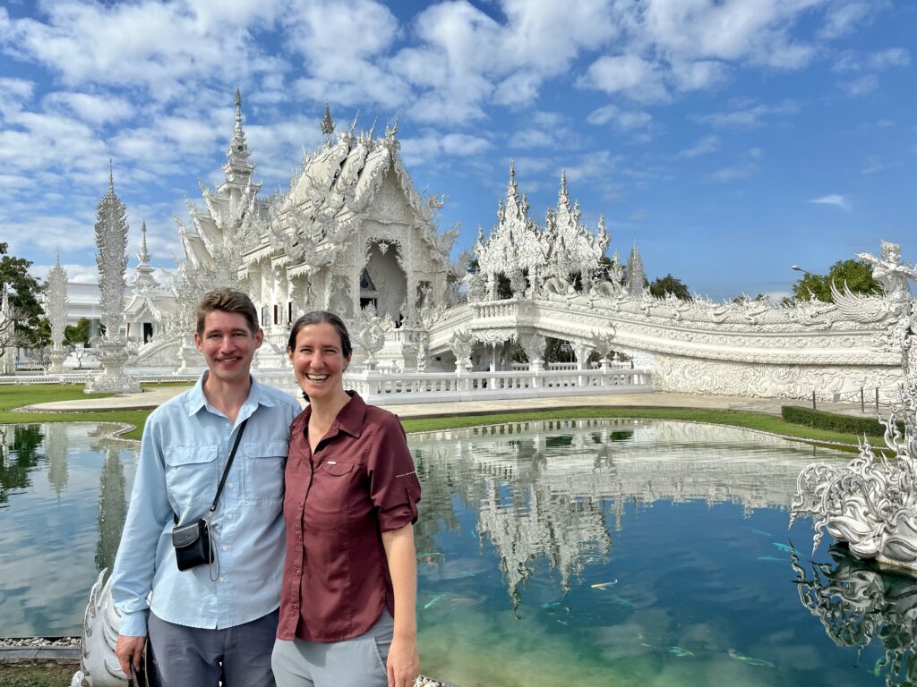 White temple year off Thailand