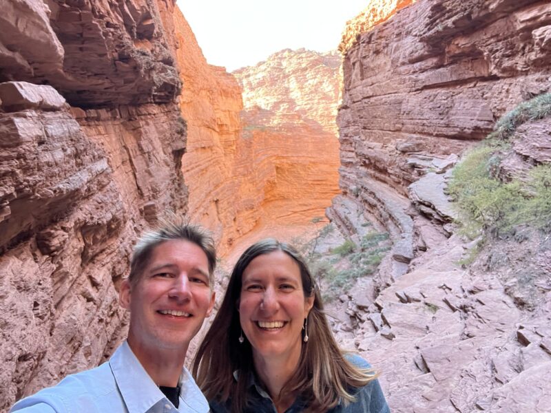travel on a teacher's budget canyon country Argentina