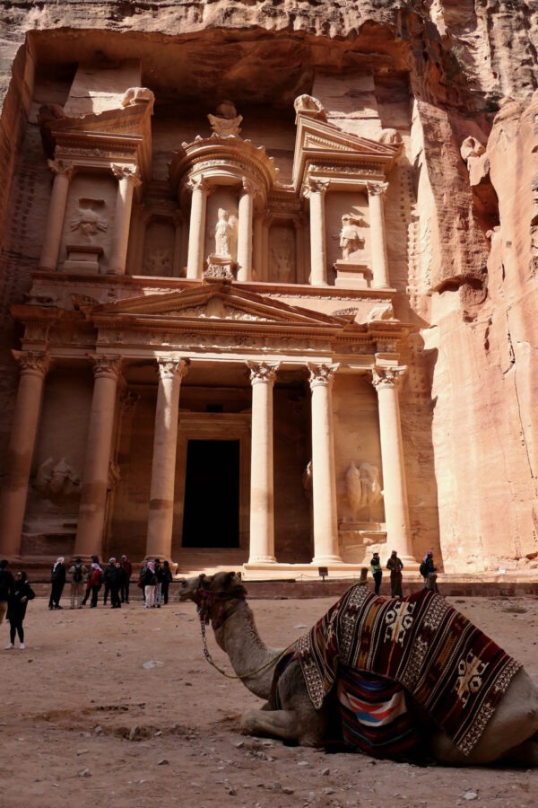 Four days Jordan itinerary camel Petra