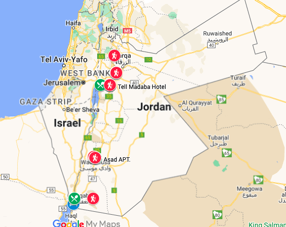 map to go to Jordan