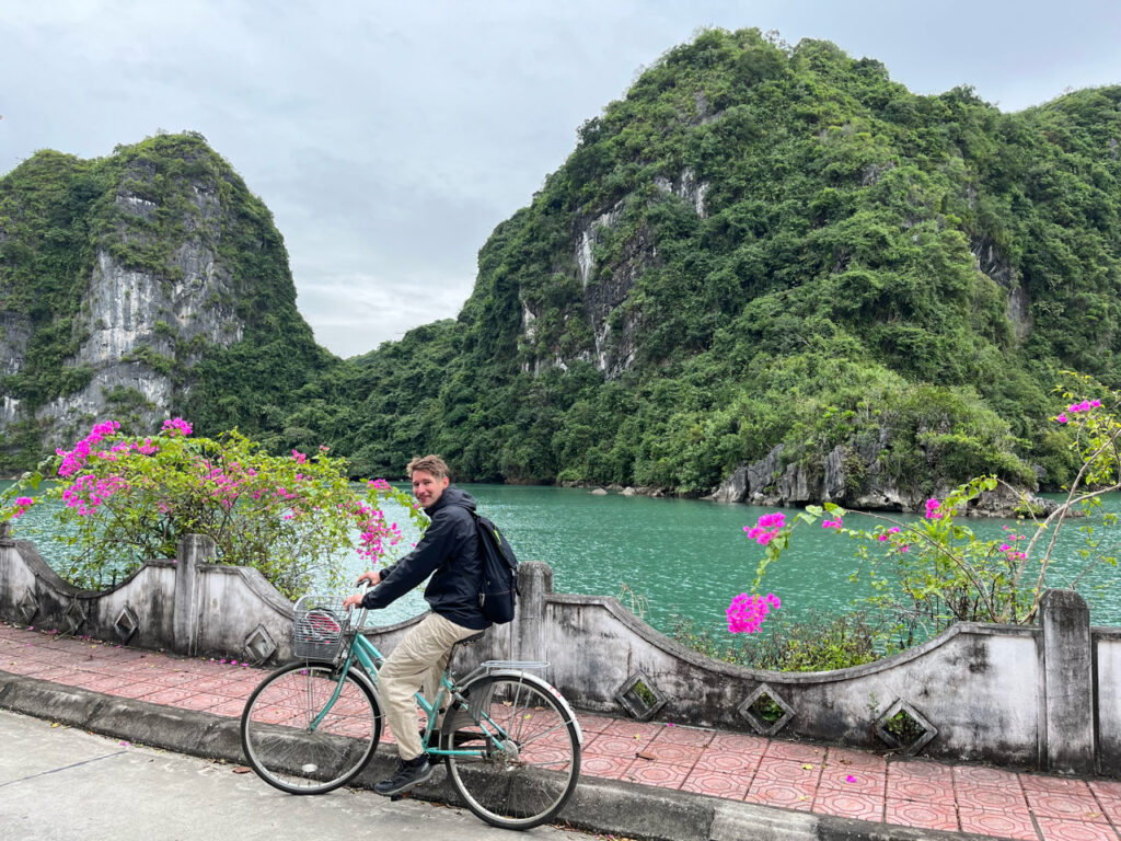 Biking in Halong Bay