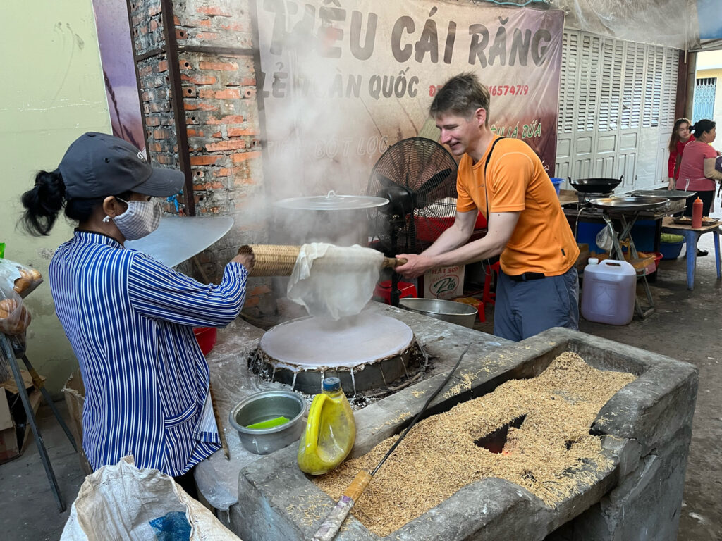 Learning traditional crafts in the Mekong Delta