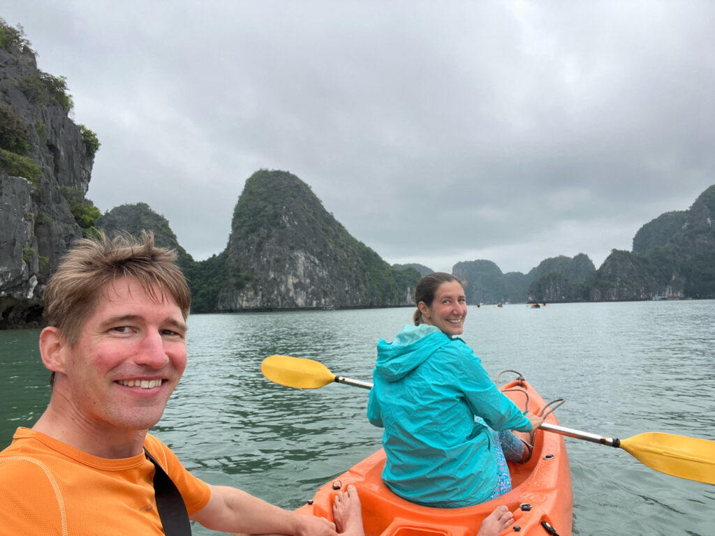 Kayaking Halong Bay