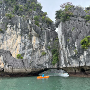 Kayaking in Halong Bay