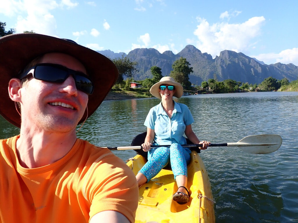 Kayaking in Halong Bay, Vietnam- where to go in Vietnam should definitely include this!
