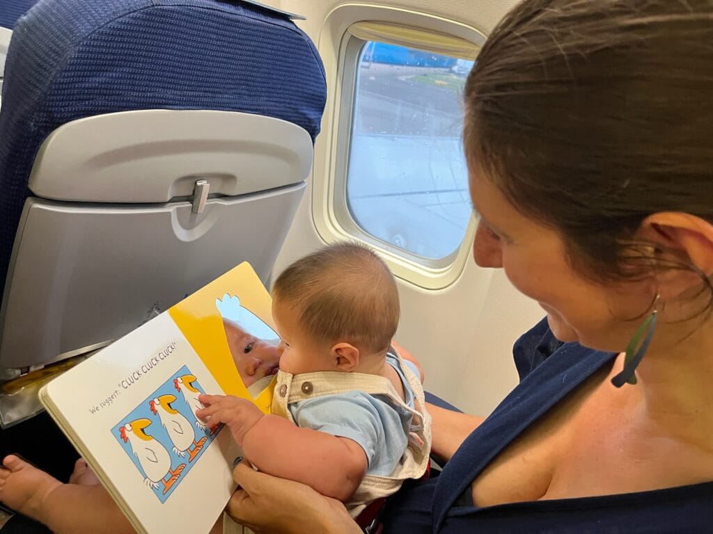 Baby on plane