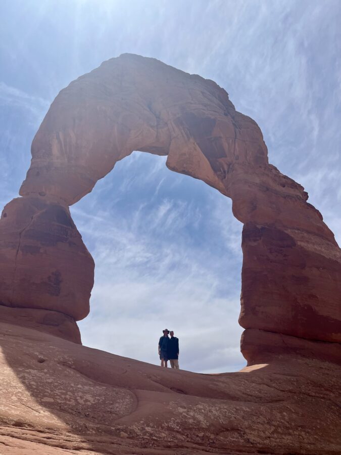 Arches National Park with baby