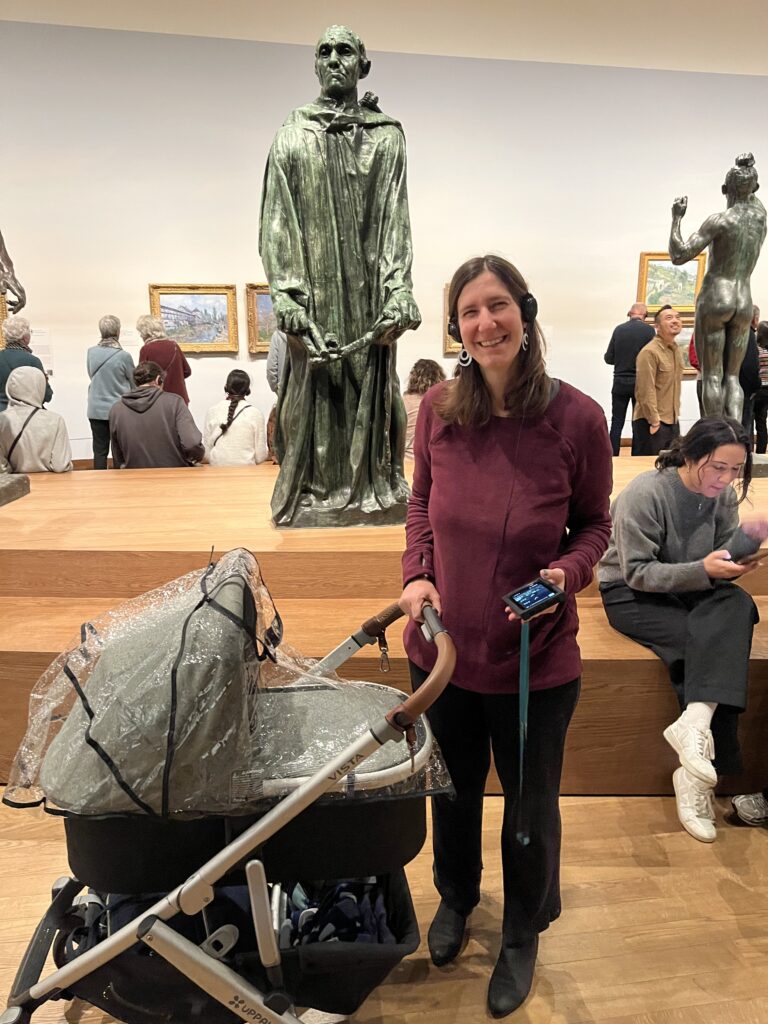At the van Gogh Museum with baby