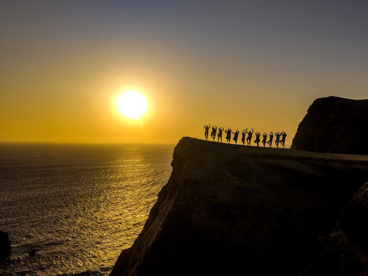Golden shadows hike sand dunes Peru